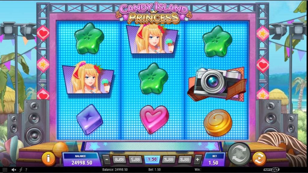 Gameplay of Candy Island Princess Slot
