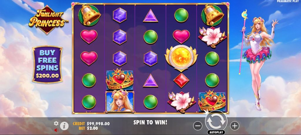 Game play of Twilight princess slot 