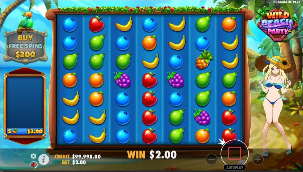 Wild Beach Party slot gameplay
